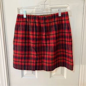 J crew plaid skirt